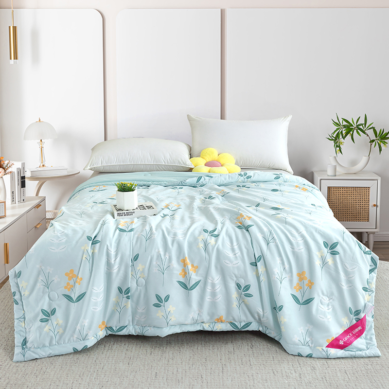 洁丽雅浅陌花溪润肤被200*230CM（单位：床） 麦饭石 200*230